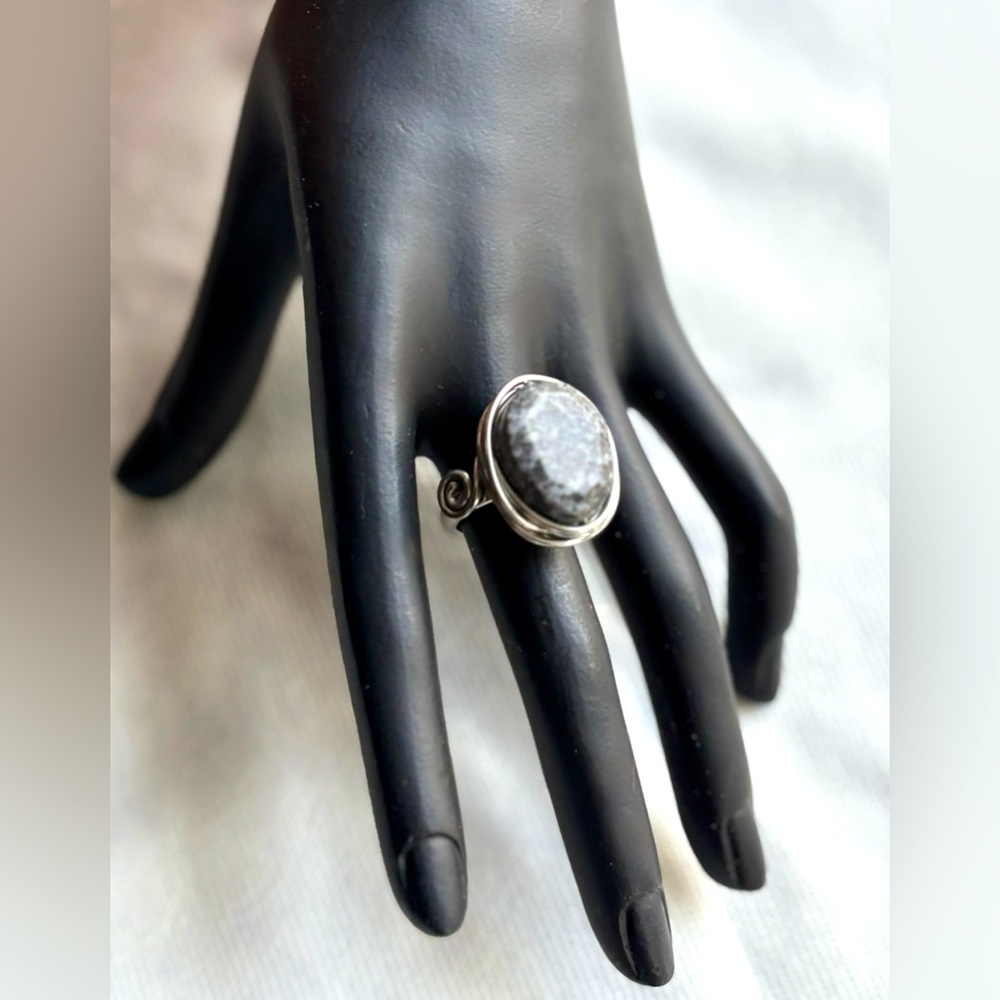 Artisanal Stone Statement Ring
Size 8